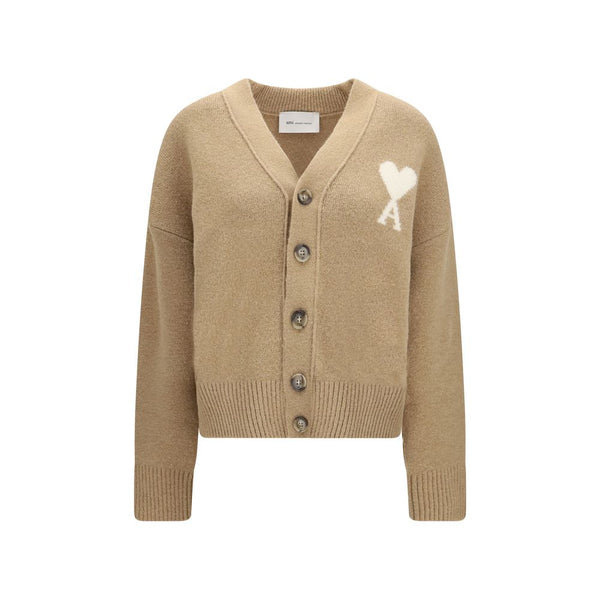 Beige Alpaca Vicugna Pacos Cardigan Clothing