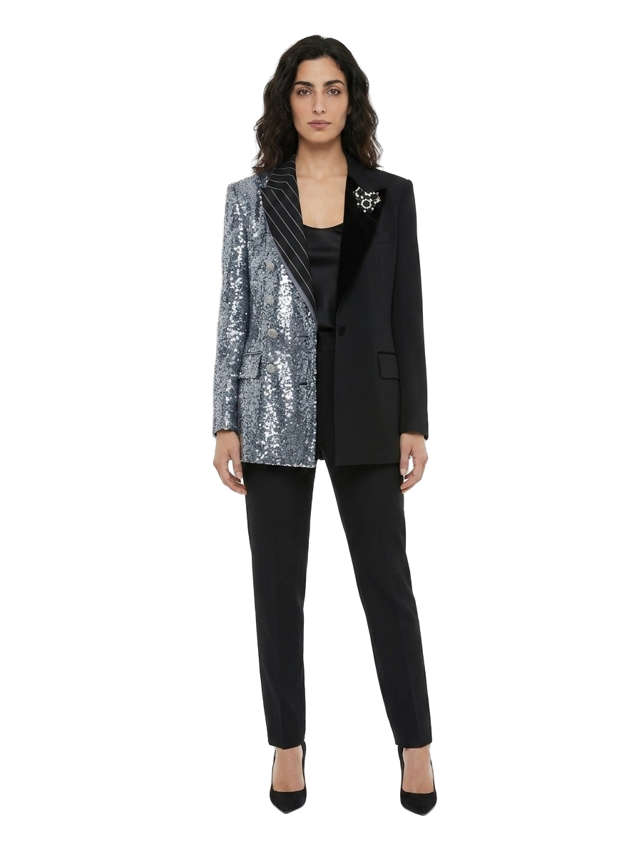 Blue Cotton Blazer Clothing