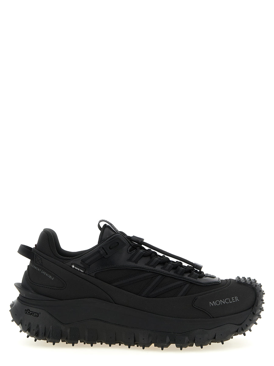 Moncler Leather sneaker in black