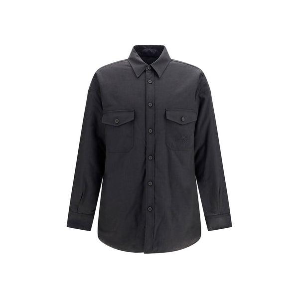 MM6 Maison Margiela 50% Merino Wool Ovis Aries shirt in gray