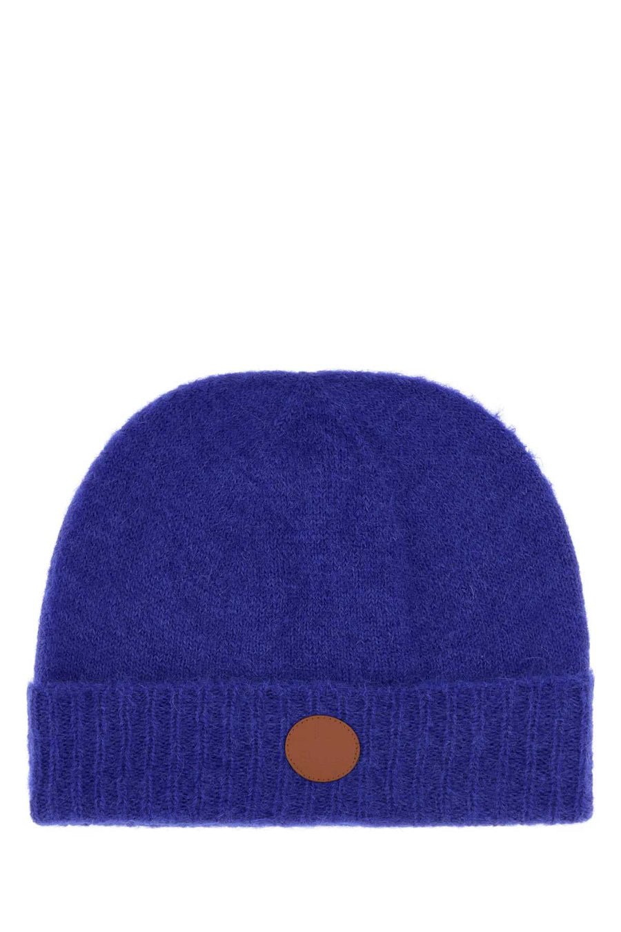 Blue Alpaca Blend Fluffy Beanie Hat Aw26blue Exterior: Nylon Wool Cappelli