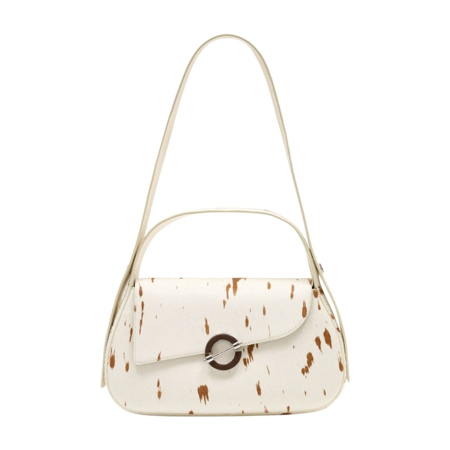 SamsøE SamsøE Calfskin shoulder bag in white