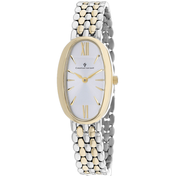 Christian Van Sant Stainless steel case watch in silver