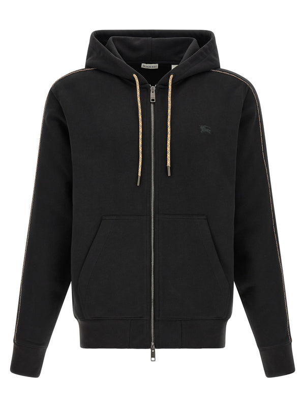 Burberry 100% cotton hoodie in black