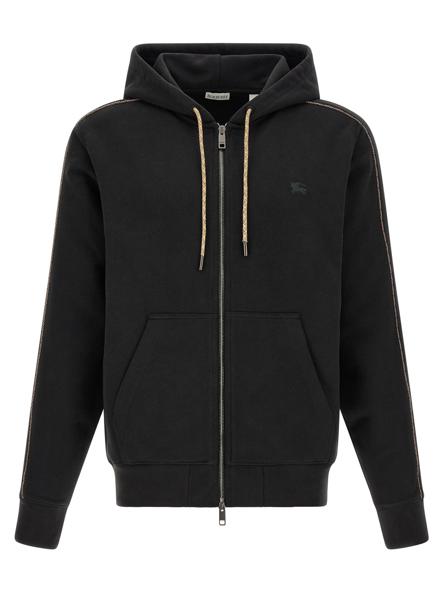 Burberry 100% cotton hoodie in black