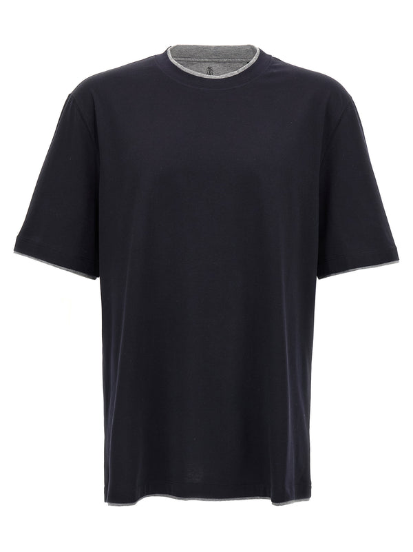 Brunello Cucinelli 100% Cotton t-shirt in navy