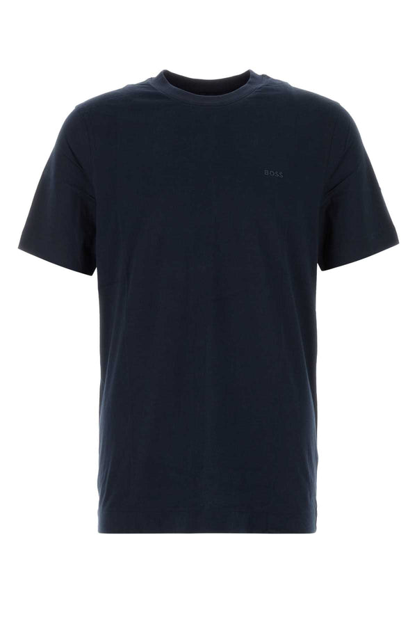 Midnight Blue Cotton T-Shirt Darkblue Exterior