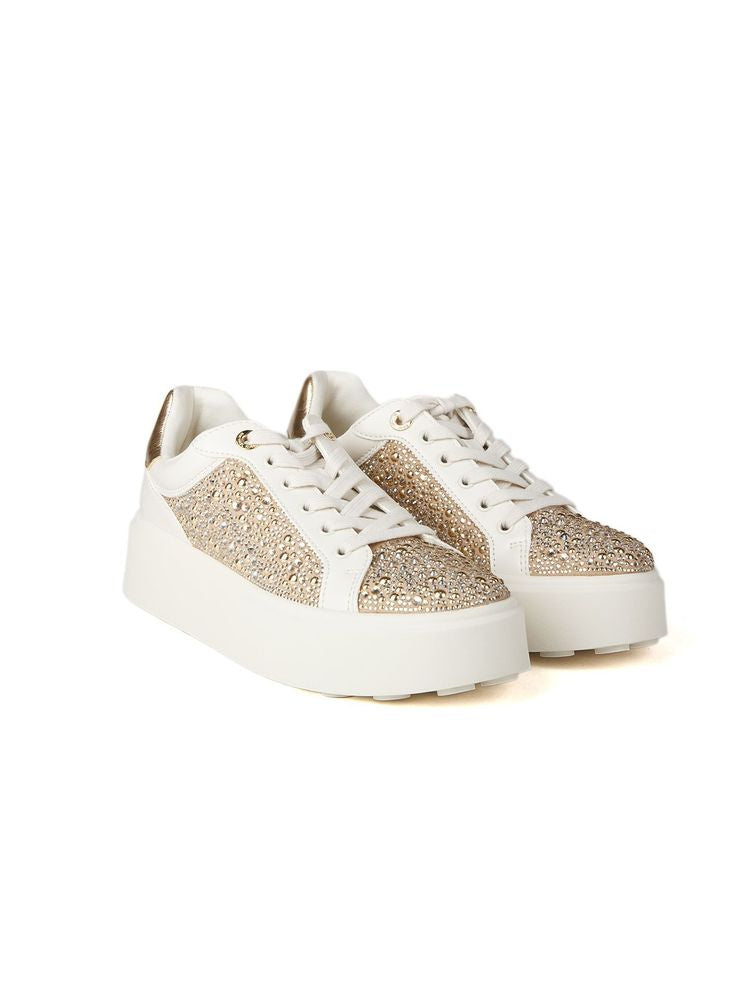Michael Kors Polyurethane blend sneaker in cream