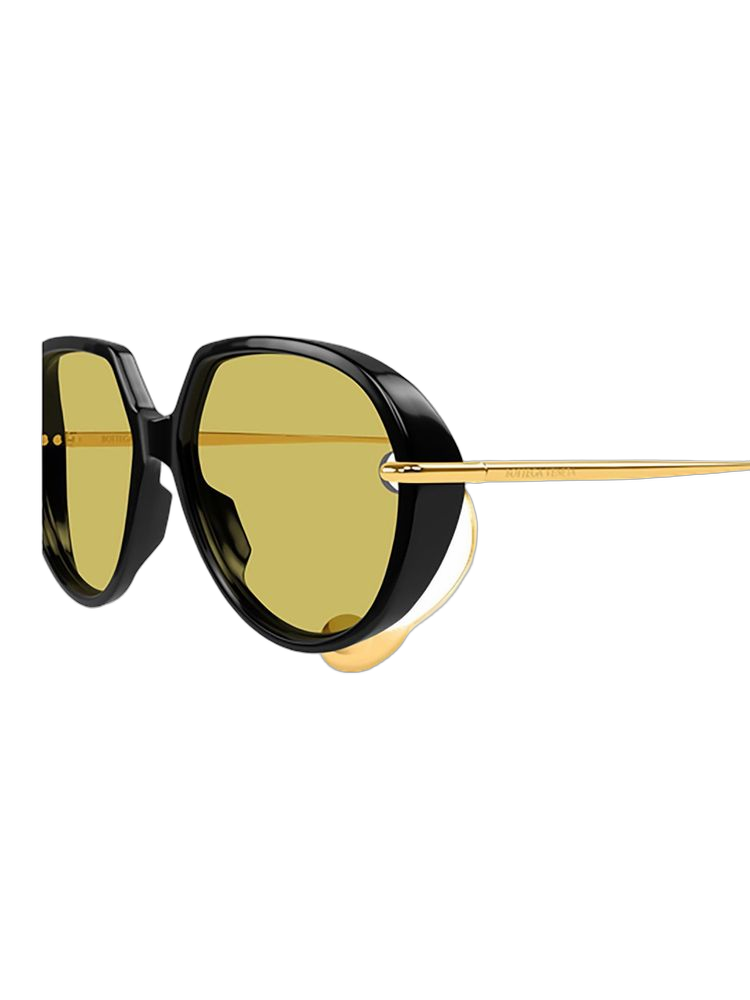 Bottega Veneta BV1436S Recycled acetate frame sunglasses in black