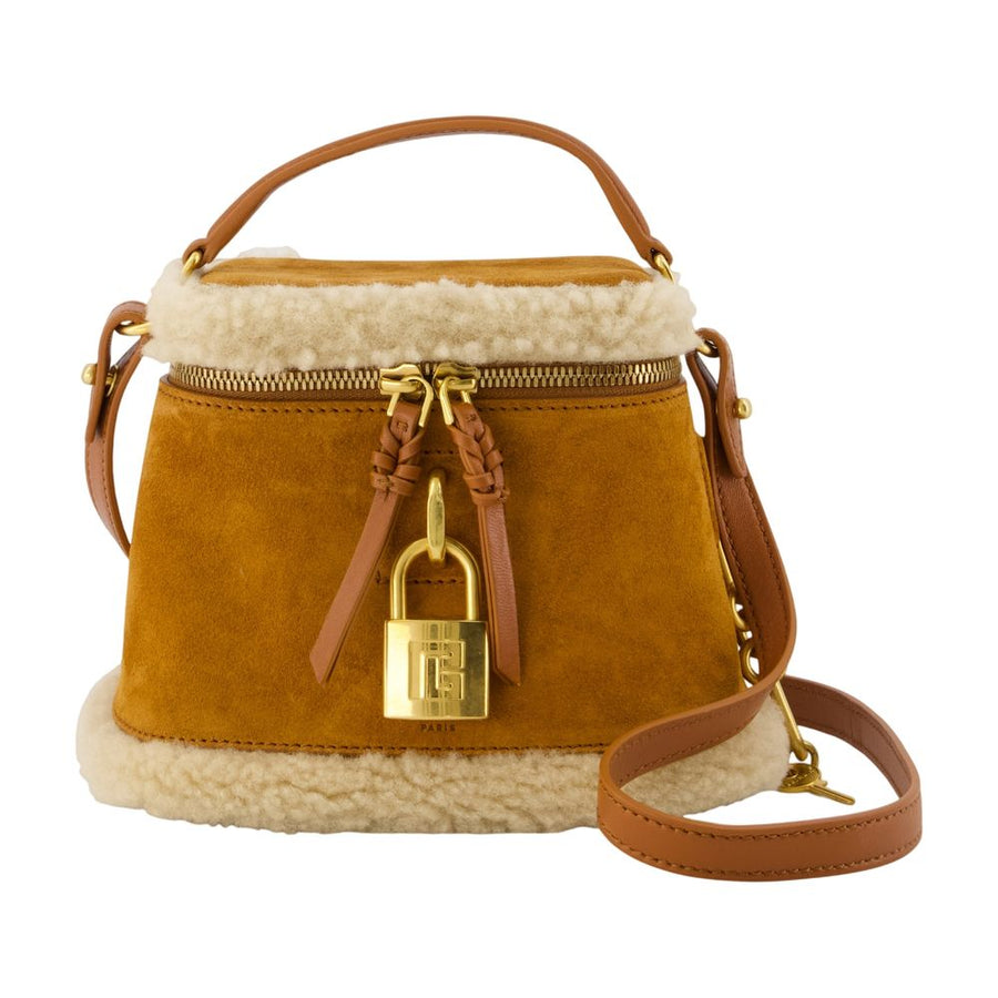 Pulse Vanity Handbag - Balmain Leather Khaki Calfskin Bags / Handbags-purses