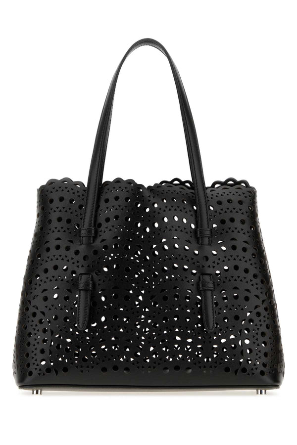 Black Leather Mina 25 Handbag Noir Borse A Mano
