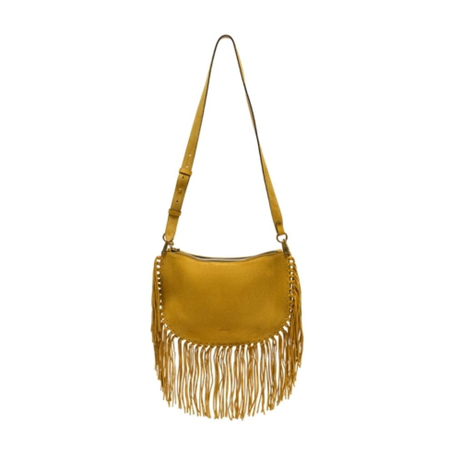 Isabel Marant calfskin shoulder bag in yellow