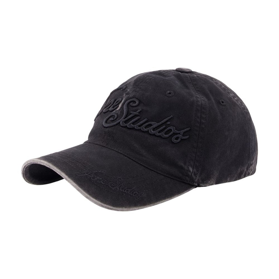 Acne Studios C40475-900 Cotton baseball cap in black