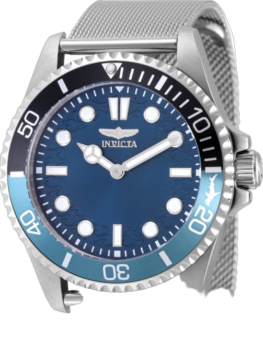Invicta Stainless steel case watch in blue