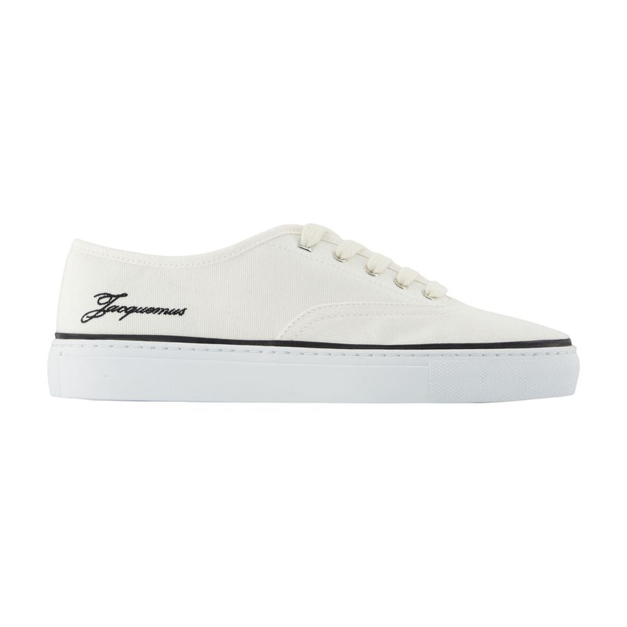 Jacquemus cotton sneaker in white