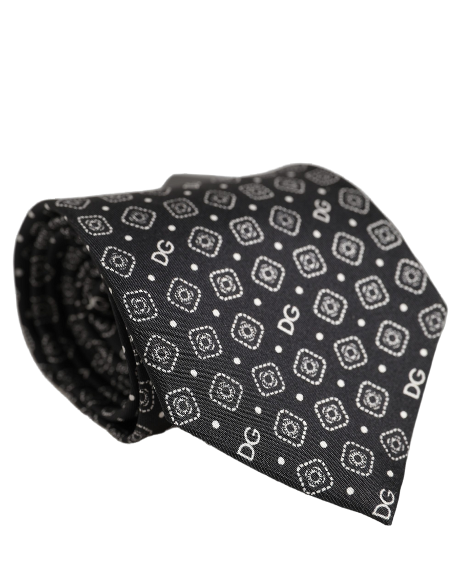 Dolce & Gabbana 100% Silk necktie in black