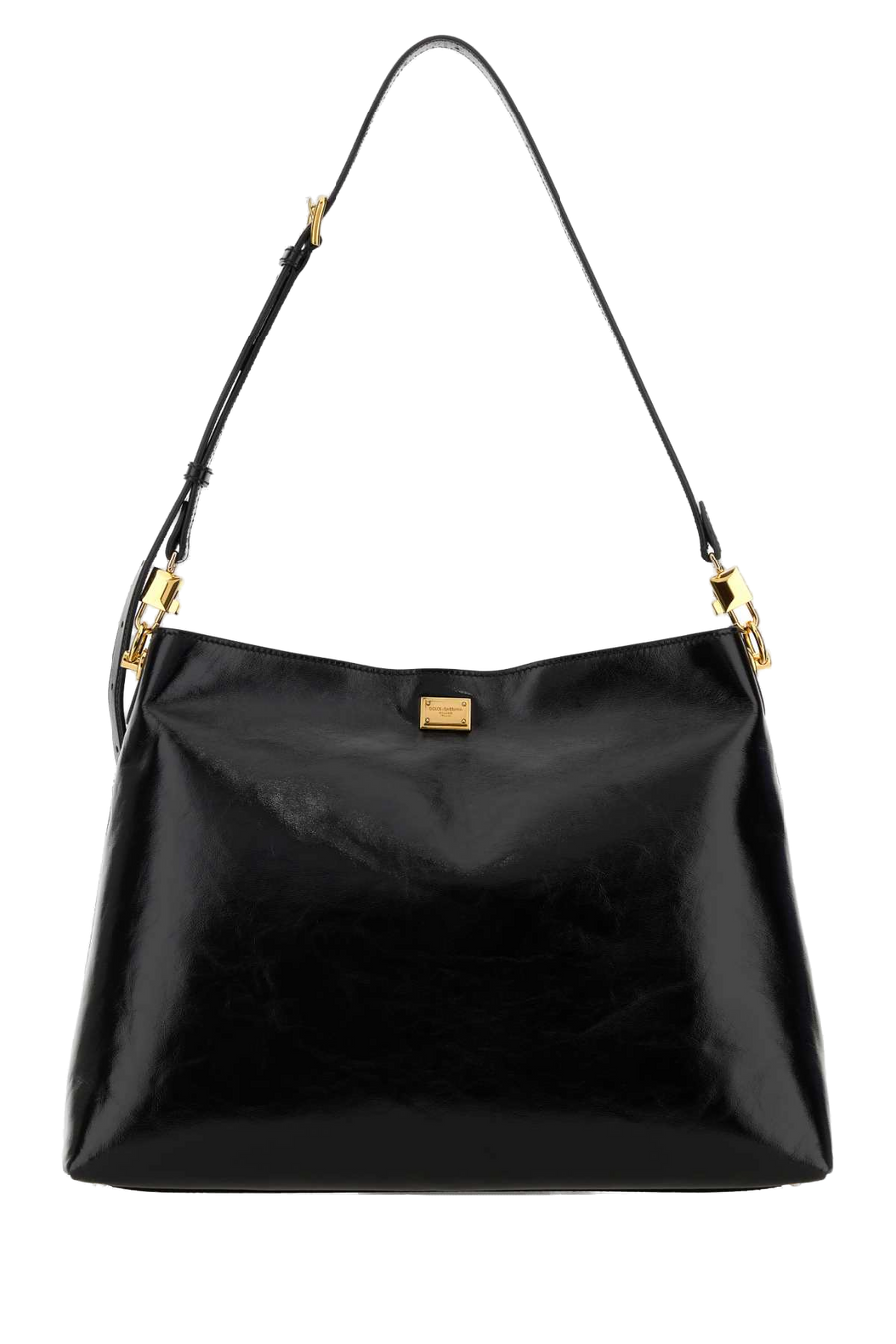 Black Leather Large Vittoria Shopping Bag Nero Borse A Mano