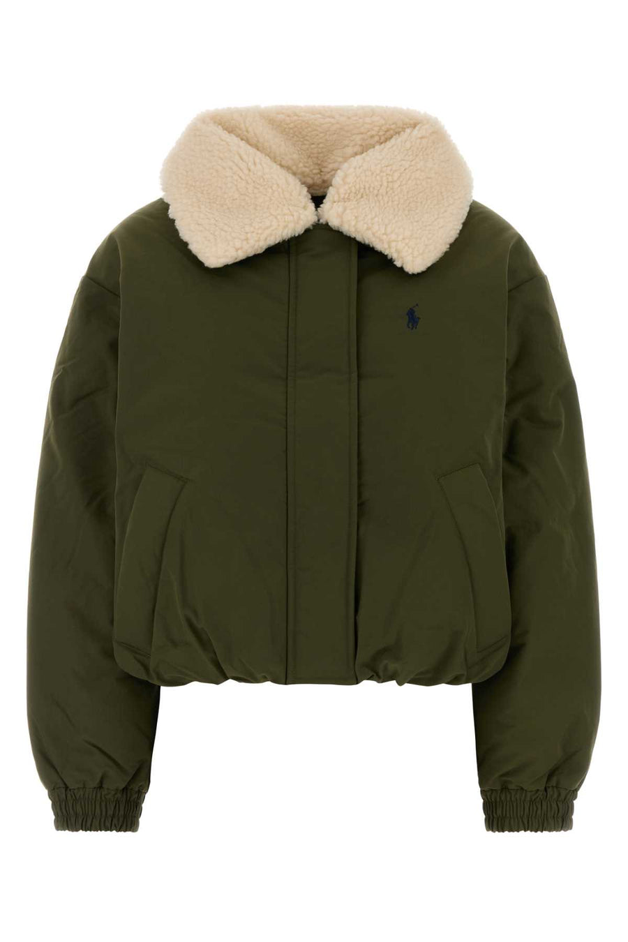 Olive Green Polyester Down Jacket Newolive Giacche E Gilet
