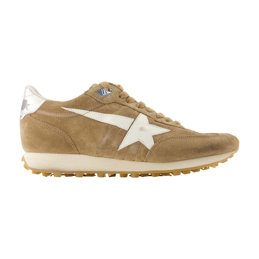 Golden Goose Deluxe Brand Suede and leather sneaker in brown