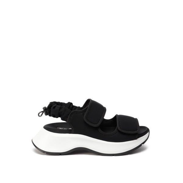 Hogan Leather upper sandals in black