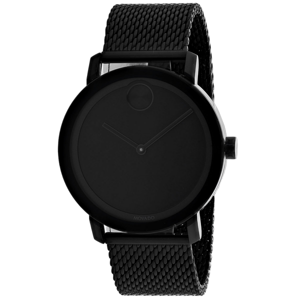 Movado Stainless steel case watch in black