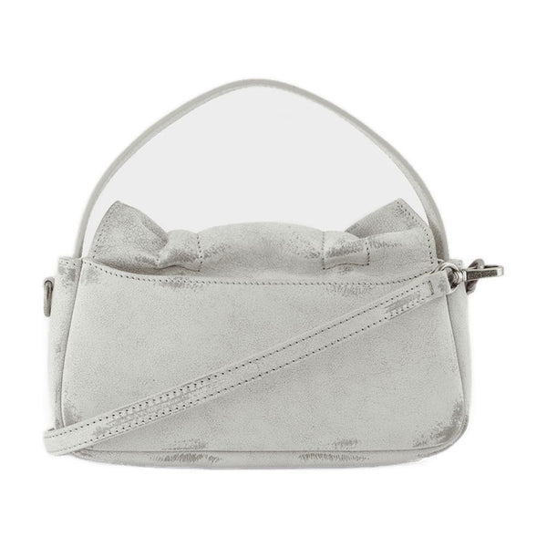 Acne Studios calfskin crossbody bag in white