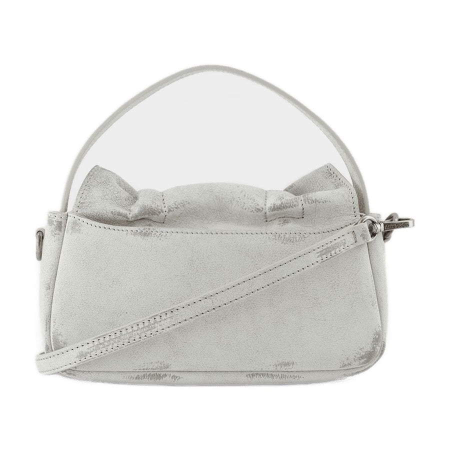Acne Studios calfskin crossbody bag in white