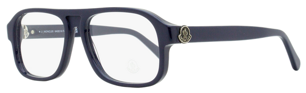 Moncler Rectangular Eyeglasses Ml5198 090 Blue 54mm Plastic (acetate)