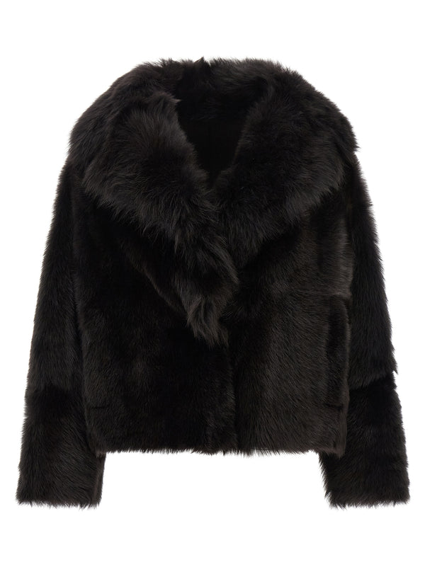 Blancha 100% Shearling coat in brown