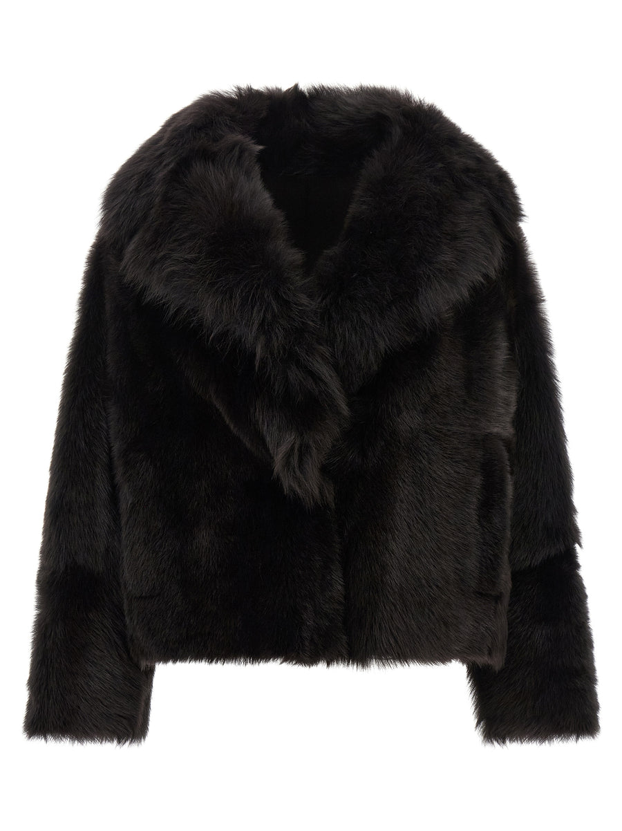 Blancha 100% Shearling coat in brown