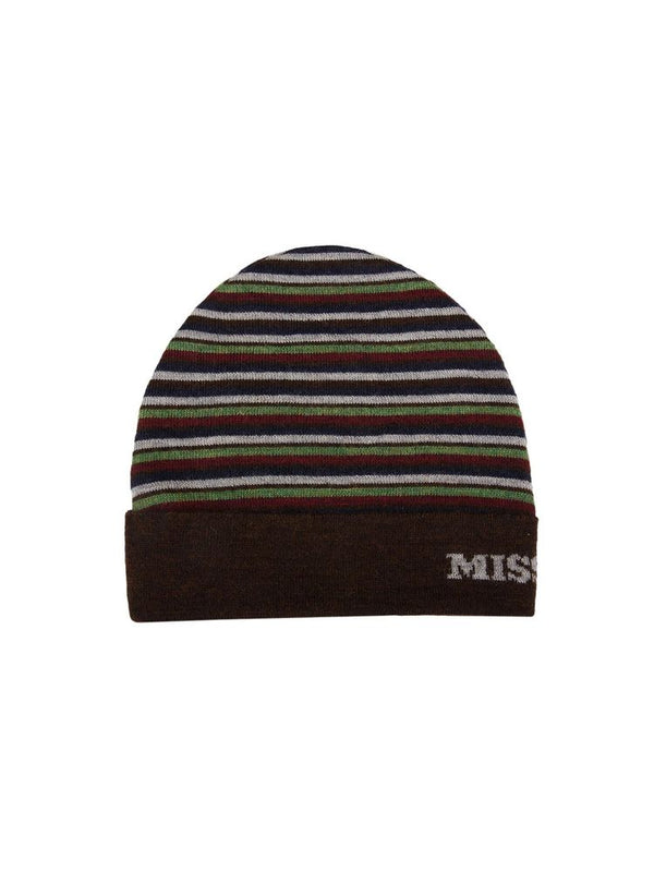 Missoni CP00WOUA489_0003_ONESIZE_Missoni 100% Wool beanie in brown