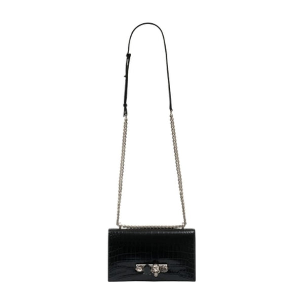 Alexander McQueen calfskin crossbody bag in black