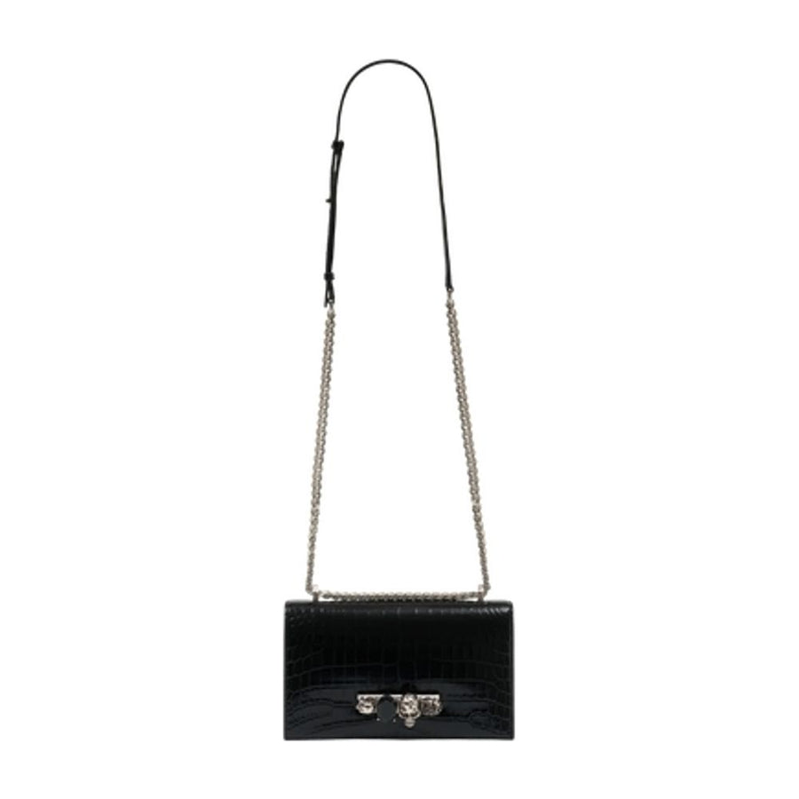 Alexander McQueen calfskin crossbody bag in black