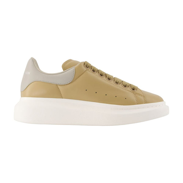 Alexander McQueen Calfskin sneaker in beige