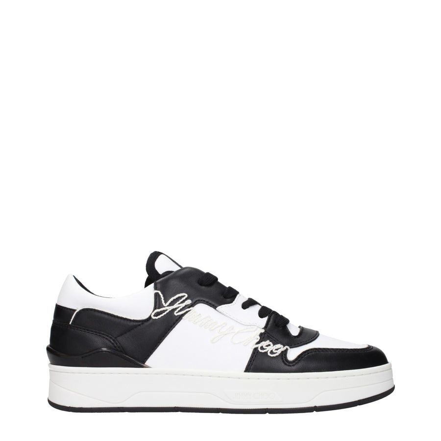 Jimmy Choo Leather sneaker in black
