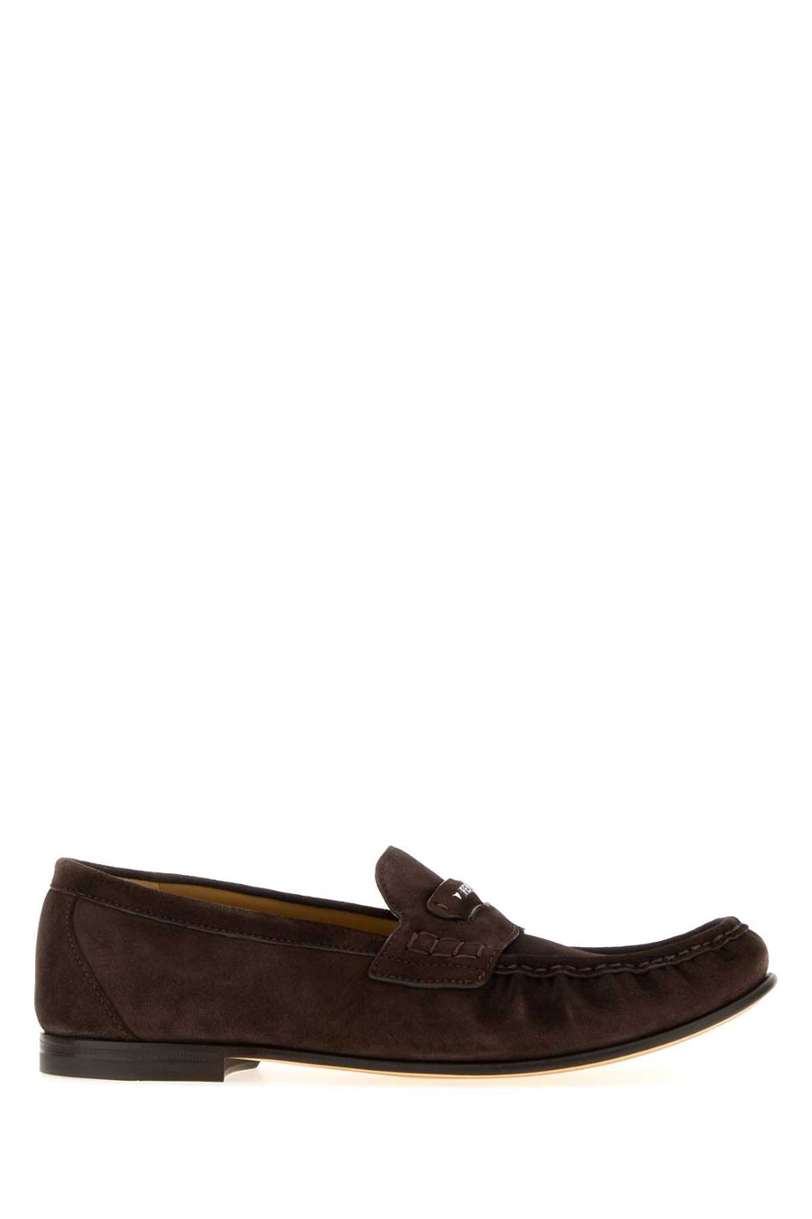 Dark Brown Suede Crosta Loafers Burnt Mogano Mocassini