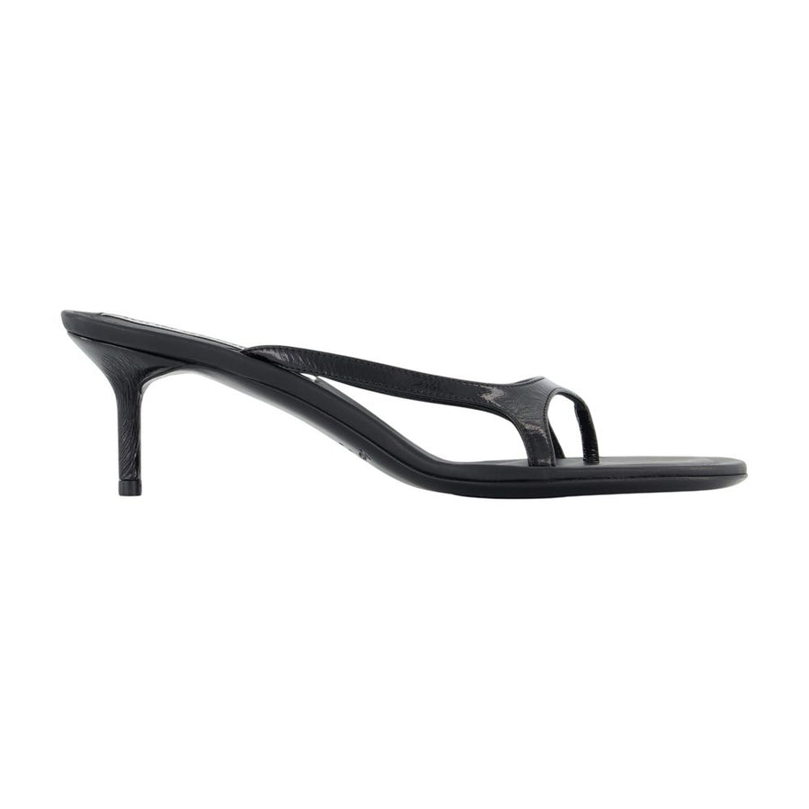 Acne Studios Lambskin heel sandal in black