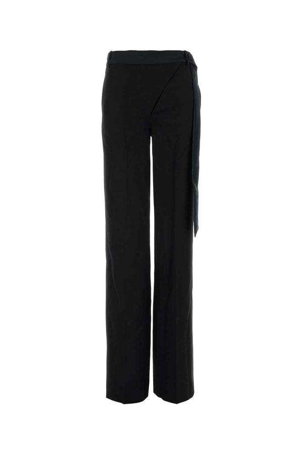 The Attico 100% Virgin wool trousers in black
