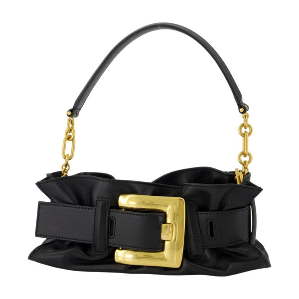 Balmain Calfskin shoulder bag in black