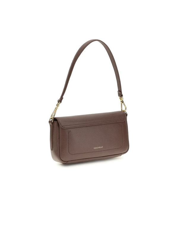 Coccinelle Shoulder Bag Berry Grained Leather / Shoulder-bags