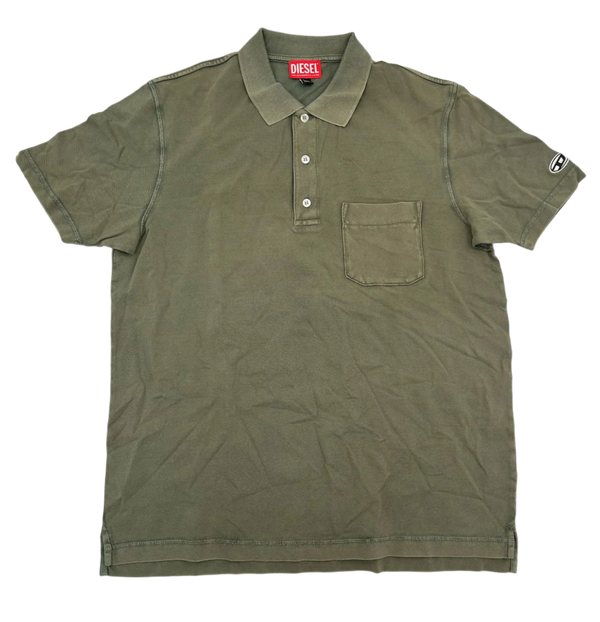 Diesel 100% Cotton polo shirt in gray