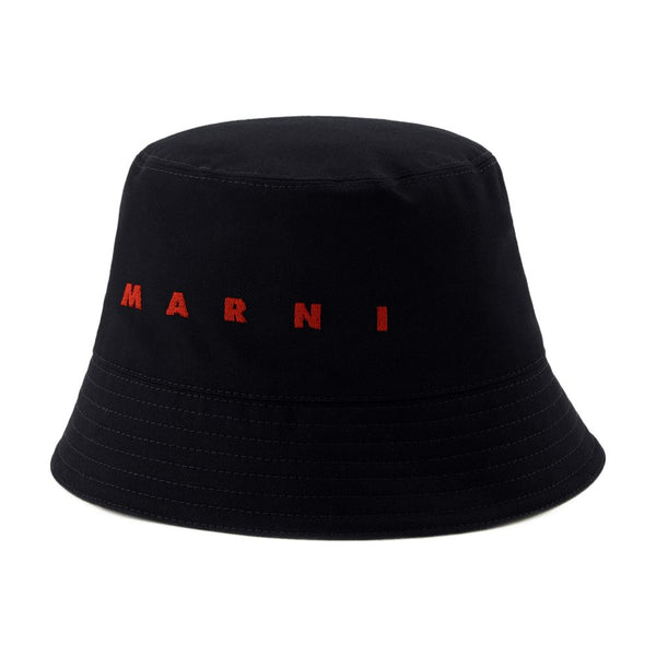 Marni CLZC0110S0-UTC311-00N99 cotton bucket hat in black