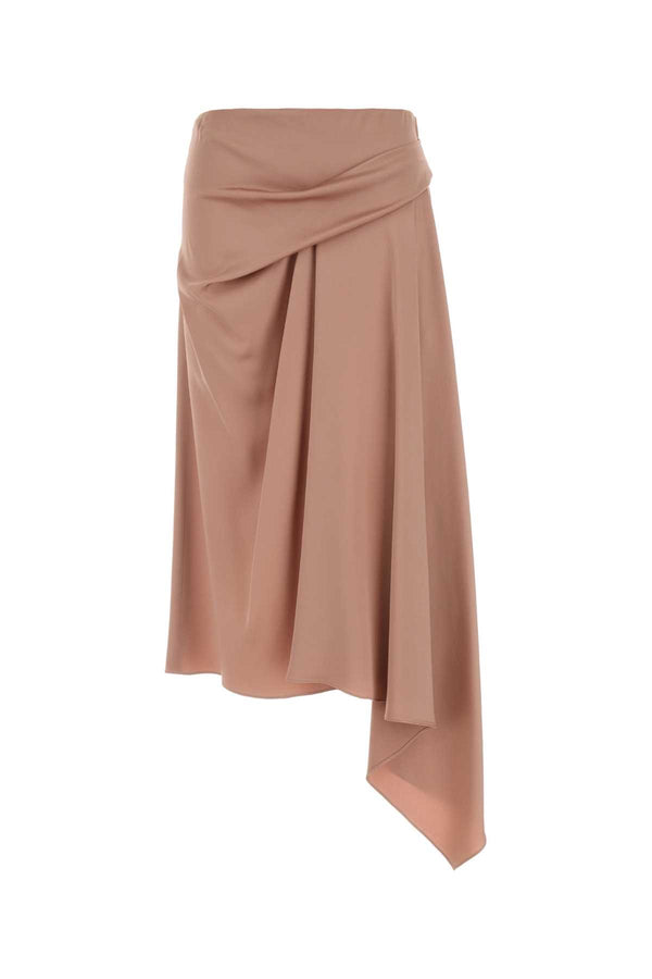 Pink Satin Skirt Dustyrose Exterior: Acetate Viscose Gonne