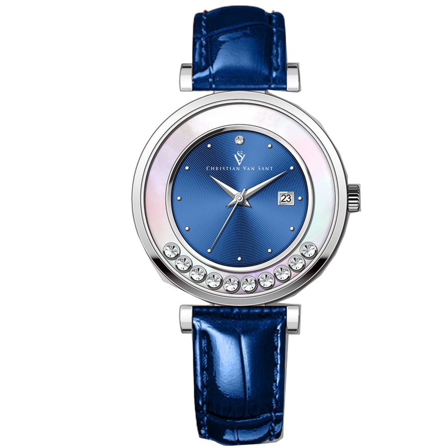 Christian Van Sant Stainless steel case watch in blue