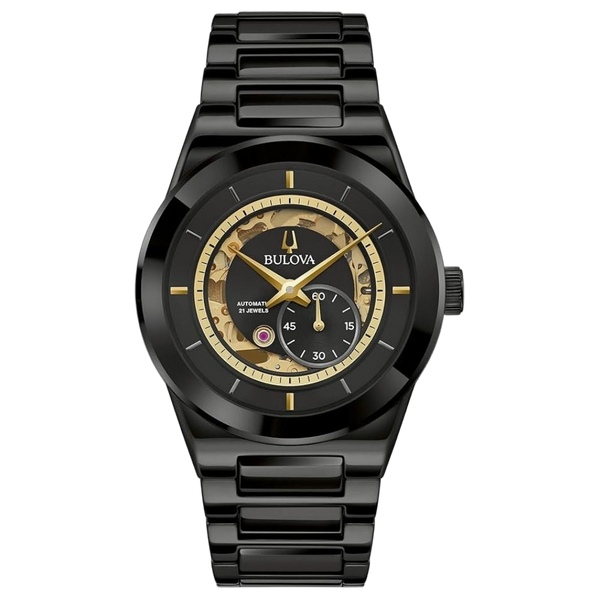 Bulova watch in black