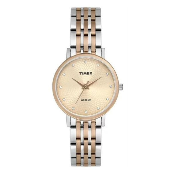 Timex Stainless Steel case watch in rose gold