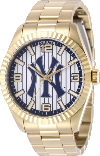 Invicta Stainless steel case and bracelet watch in gold