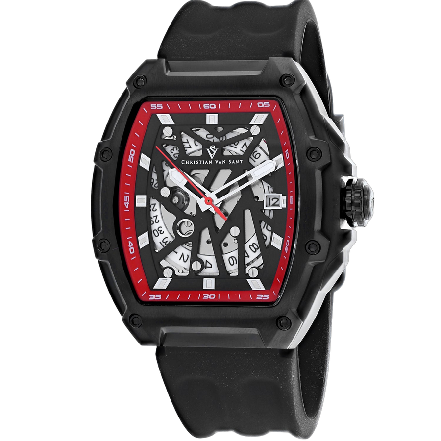 Christian Van Sant Stainless steel case watch in black