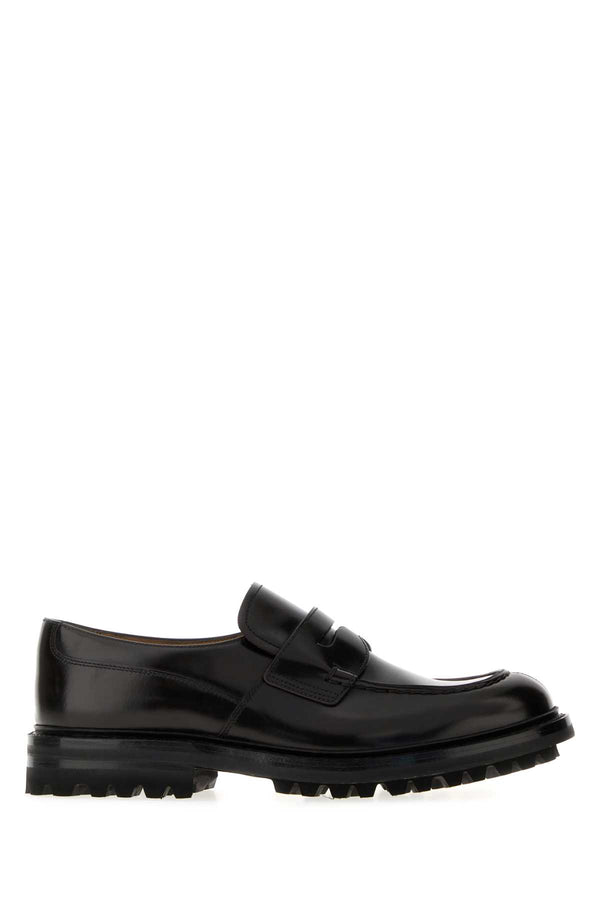 Dark Brown Leather Mc Kinnon Loafers Ebony Mocassini