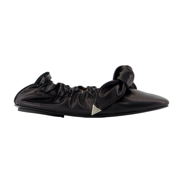 Toga Pulla Calfskin ballet flat in black